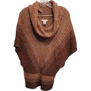 Vertigo Paris Sleeveless Slouchy Cowl Neck Knit Wool Blend Cozy Sweater Large